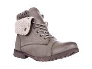 Rock Candy Spraypaint Foldover Ankle Boots Taupe 8.5 US