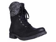 White Mountain Raymond Knit Cuff Ankle Booties Black 9.5 M US