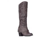 Fergalicious Lundry Back Stitch Hidden Heel Western Boots Sand 6.5 US 36.5 EU
