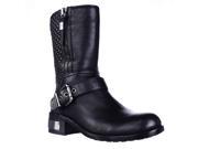 Vince Camuto Whynn Mid Calf Motorcycle Boots Black 6.5 US 36.5 EU