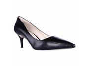 Nine West Margot Pointed Toe Classic Pumps Black Leather 10 US