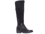 Aerosoles After Hours Riding Boots Black Combo 6.5 US