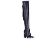 MICHAEL Michael Kors Sabrina Over The Knee Chain Heel Boots Black 8 US 38.5 EU