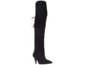 Nine West Josephine Over The Knee Boots Black Suede 6.5 US