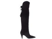 Nine West Josephine Over The Knee Boots Black Suede 7.5 US