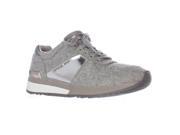 MICHAEL Michael Kors Allie Trainer Sneakers Pearl Grey Silver 7.5 US 38 EU