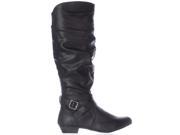 Fergalicious Lara Tall Slouch Boots Black 7.5 US 37.5 EU