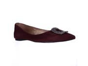 French Sole fs ny Posh Ballet Flats Burgundy Suede 8.5 US