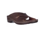B.O.C. Born Concept Kallie Comfort Slide Sandals Brown 6 US 36.5 EU