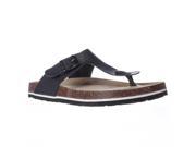 Jambu Laura Too Flat Comfort Thong Sandals Black 7 US 37 EU