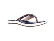 Sperry Top Sider Seabrook Fisherman Sandals Wave Red White Blue 6 US 36 EU