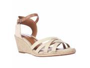 Lucky Brand Kalley Espadrille Wedge Sandals Natural Combo 9.5 US