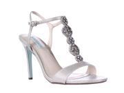 Blue by Betsey Johnson Chloe Dress Heels Sandals Silver 9.5 M US