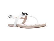 Vince Camuto Arabell T Strap Thong Bow Slingback Sandals New Ivory 9 US 39 EU