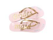 Blue by Betsey Johnson Amy Flip Flops Gold 10 US
