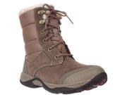 Easy Spirit Erle Lace up Winter Boots Dark Tan Multi 7 US