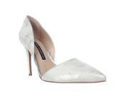 French Connection Elvia D Orsay Heels Silver 9 US 40 EU