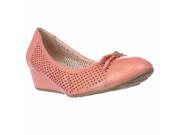 Cole Haan Tali Grand Lace Wedge Pumps Coral Haze Preforated 7 US