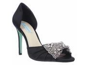 Blue by Betsey Johnson Gown Dress Sandals Black 8 US