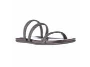 Kenneth Cole REACTION Slim Shotz Flat Slide Sandals Pewter 7 US 37.5 EU