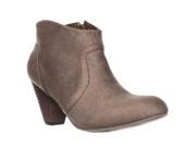XOXO Aldenson Western Ankle Booties Taupe 8.5 US 40 EU