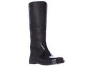 MICHAEL Michael Kors Blakely Logo Embossed Rain Boots Black 10 US 41 EU