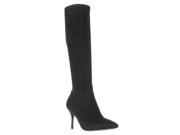 Nine West Calla Knee High Heeled Fashion Dress Boots Black 7 US