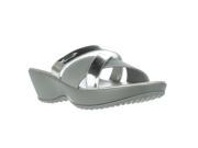Cole Haan Margate Slide II Wedge Sandals Argento Metallic 8.5 US