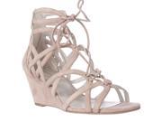 Kenneth Cole New York Dylan Wedge Strappy Sandals Buff 6.5 US 37 EU
