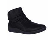 Clarks Sillian Chell Ruched Comfort Boots Black 9.5 W US