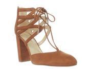 Marc Fisher Shellie Lace Up D Orsay Heels Medium Natural 9.5 US
