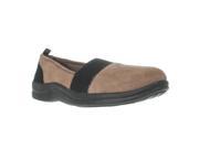 Easy Street Lovey Stretch Comfort Flats Taupe Black 6 US