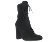 Steve Madden Elley High Top Lace Up Ankle Boots Black 8 US