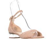 Nine West Volor Kitten Heel Sandals, Natural, 8.5 US Nine West Volor Kitten Heel Sandals, Natural, 8.5 US
