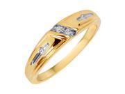 1 25 CT. T.W. Round Cut Diamond Ladies Wedding Ring 14K Yellow Gold Size 4.25