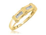 1 7 Carat T.W. Round Cut Diamond Men s Wedding Ring 14K Yellow Gold Size 7