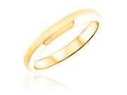 Traditional Ladies Wedding Band 14K Yellow Gold Size 6.25