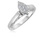 1/5 CT. T.W. Diamond Ladies Engagement Ring 14K White Gold- Size 8.75 1/5 CT. T.W. Diamond Ladies Engagement Ring 14K White Gold- Size 8.75