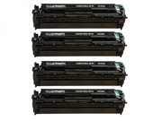 4PK CE320A Black Toner For HP 128A Color LaserJet Pro CM1415fnw CP1525NW