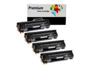 TonerPlusUSA New Compatible HP CF283A 83A Laser Toner Cartridge for HP LaserJet Pro MFP M127fw M127fn M125nw M201dw Black 4 Pack