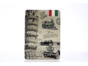 Willing TM Design Retro Italiana Style Leaning Tower of Pisa Pattern Leather Folio Stand Protective Case for Apple iPad Air iPad 5