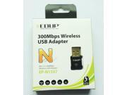 EDUP EP N1557 Mini 2.4GHz 802.11b g n 300Mbps USB 2.0 Wifi WLAN Network Adapter