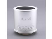Bluetooth Speakers Portable Built in Usb Disk Micro sd card player TF card support MP3 format songs hands free functionality MN05BT Silver