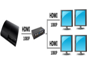 1x4 HDMI Splitter V1.4 4kx2k HD 3D 1080p CV0002
