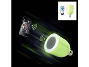 RF Remote Control and Changable LED lamp EDUP Wireless Bluetooth Speaker with LED Light Bulb WN0032 Green