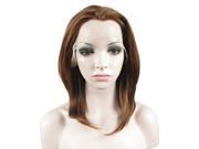 Short Straight Honey Blonde Synthetic Lace Front Wig