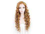 Diahann Carroll Synthetic Wigs Curly Blonde High End Lace Front Wig