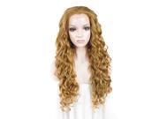 Gaga Wig Curly Blonde Lace Front Wigs Synthetic