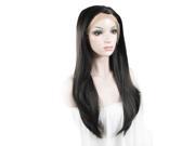 Luxury Wigs Brown Straight Thin Skin Lace Front Wig Synthetic