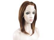 Straight Honey Blonde With Auburn Synthetic Lace Front Wig